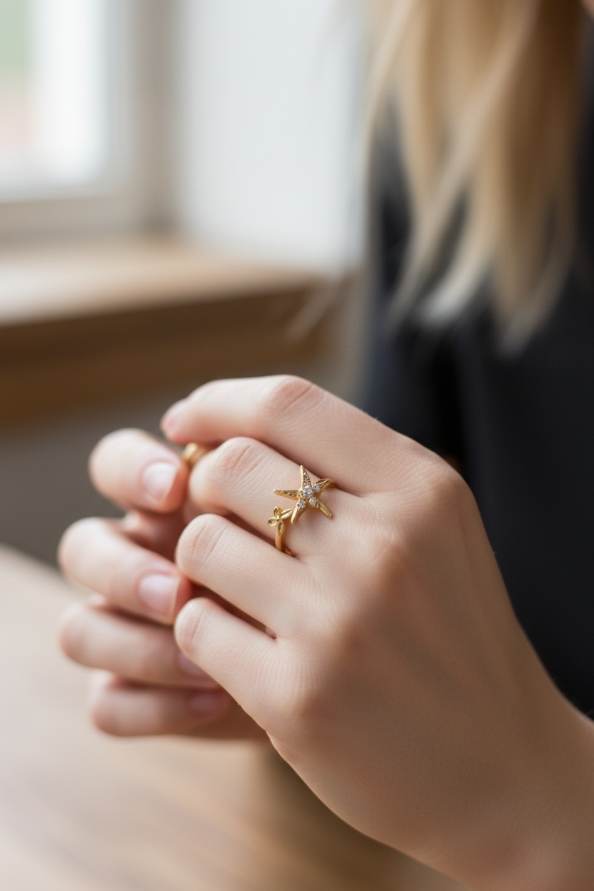 Bague étoile de mer